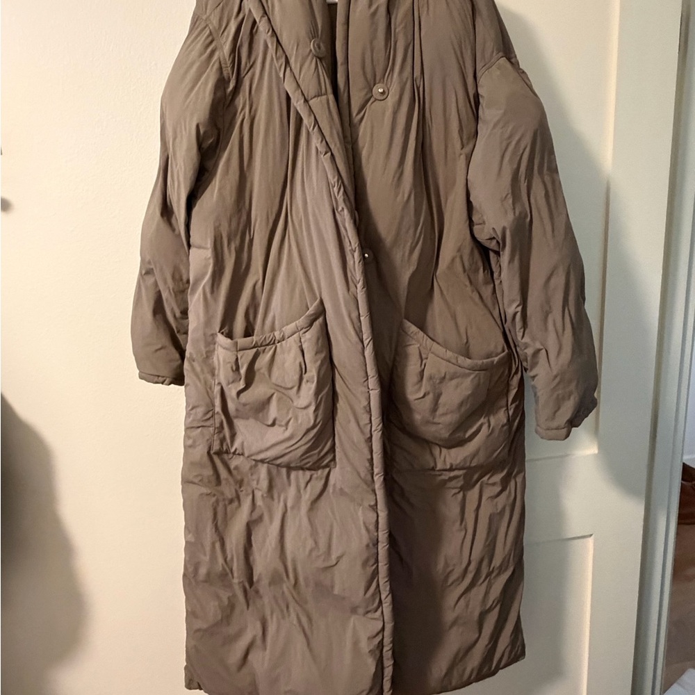 FP Movement by Free People Taupe Puffer Coat